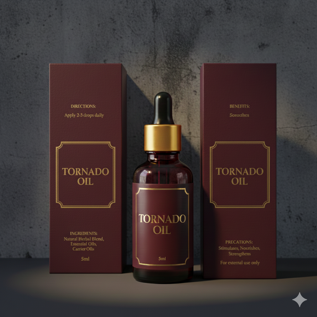 Tornado Oil | Men’s Ultra-Premium Vitality & Confidence Serum (5ml)